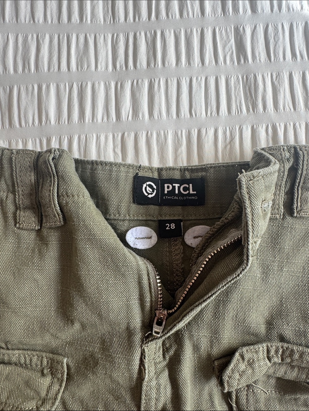 TCL Olive Utility Cargo Mini Skort